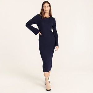 NWT J Crew Knit ribbed sweater-dress in Navy